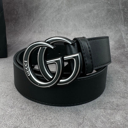 2025 2 Colors  printed letter leather belt