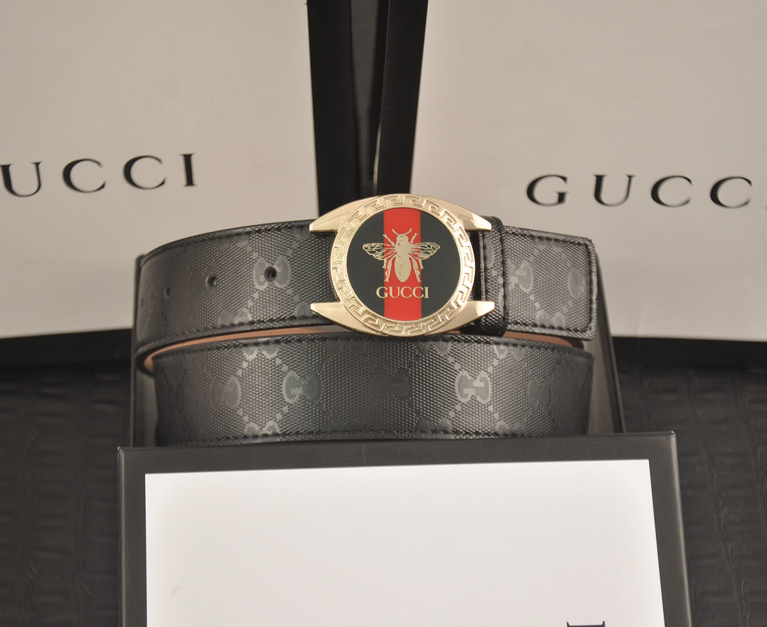 2025 2 Colors  printed letter leather belt