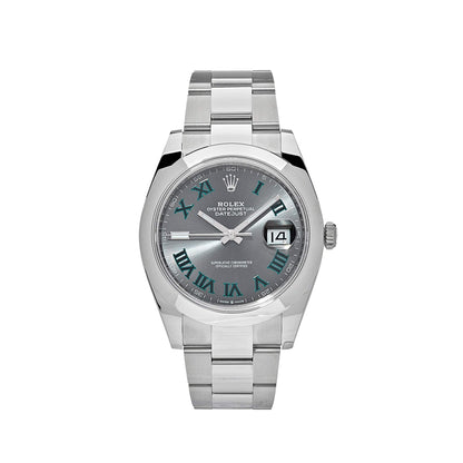 2025 Watch Datejust 126300 'Wimbledon' Stainless Steel Slate Dial Jubilee (2024)